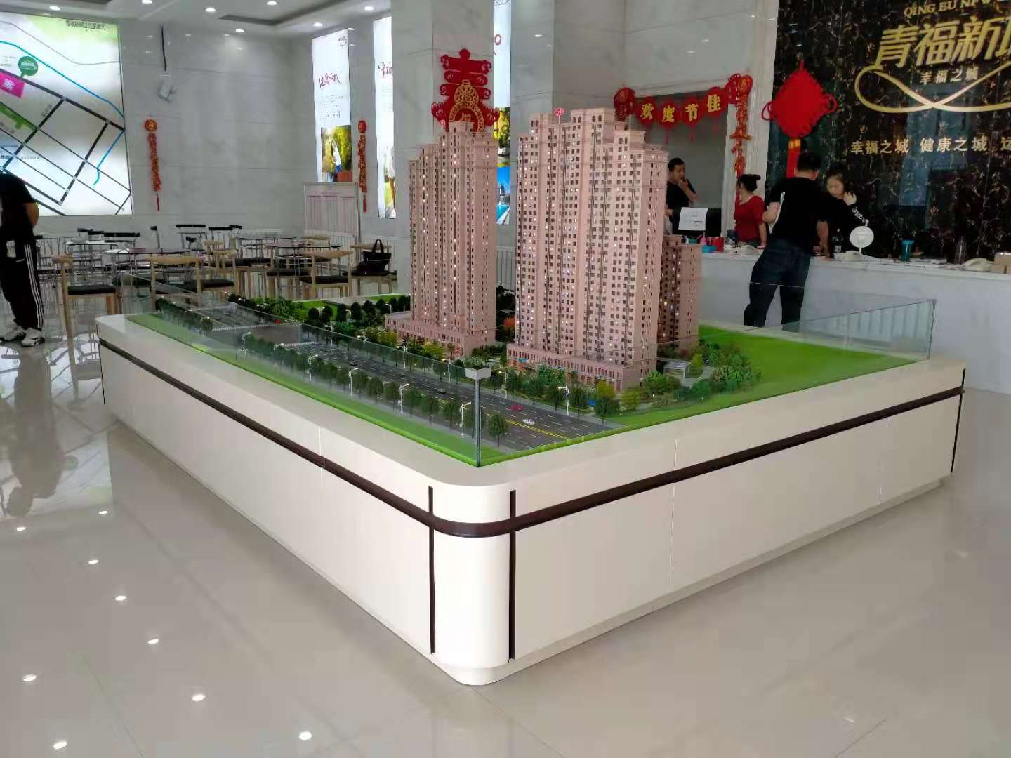 青福新城沙盘模型